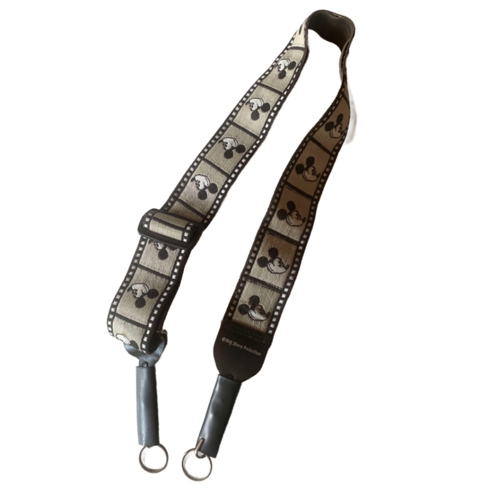 True Vintage 1980s Mickey Mouse Disney Twill Movie Reel Strap for Bag or Camera